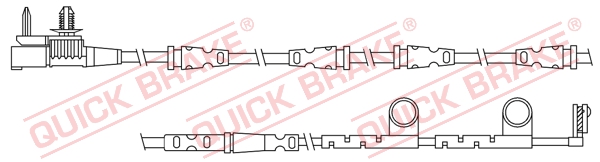 Czujnik zużycia klocka